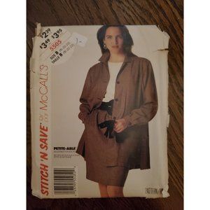 Stitch N Save Mccalls 5505 Unlined Jacket and Skirt 18-20-22